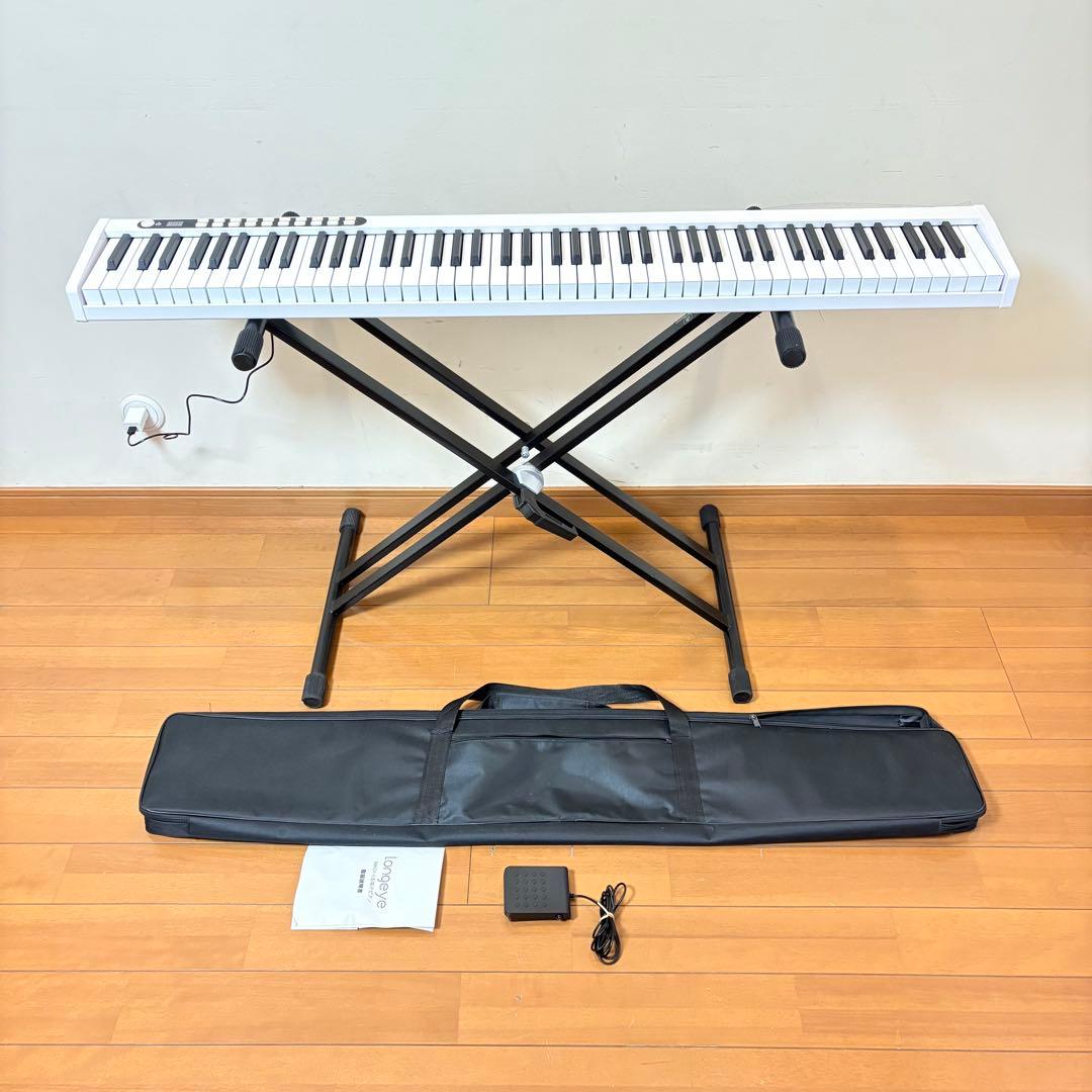 【美品・付属品完備】Longeye 充電式 88鍵盤 電子ピアノ BX-1