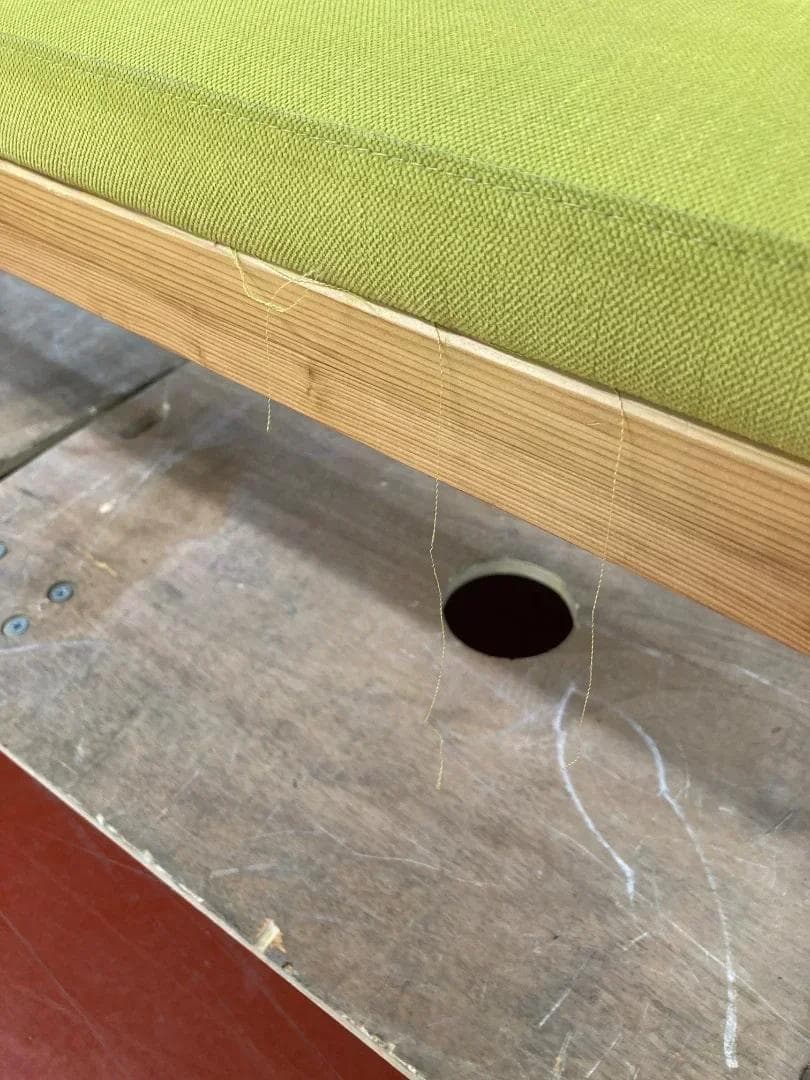 無印良品 株式会社内田洋行 ベンチ型ソファ ライトグリーン