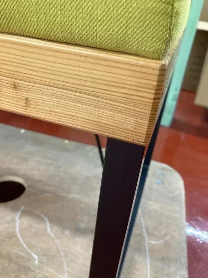 無印良品 株式会社内田洋行 ベンチ型ソファ ライトグリーン