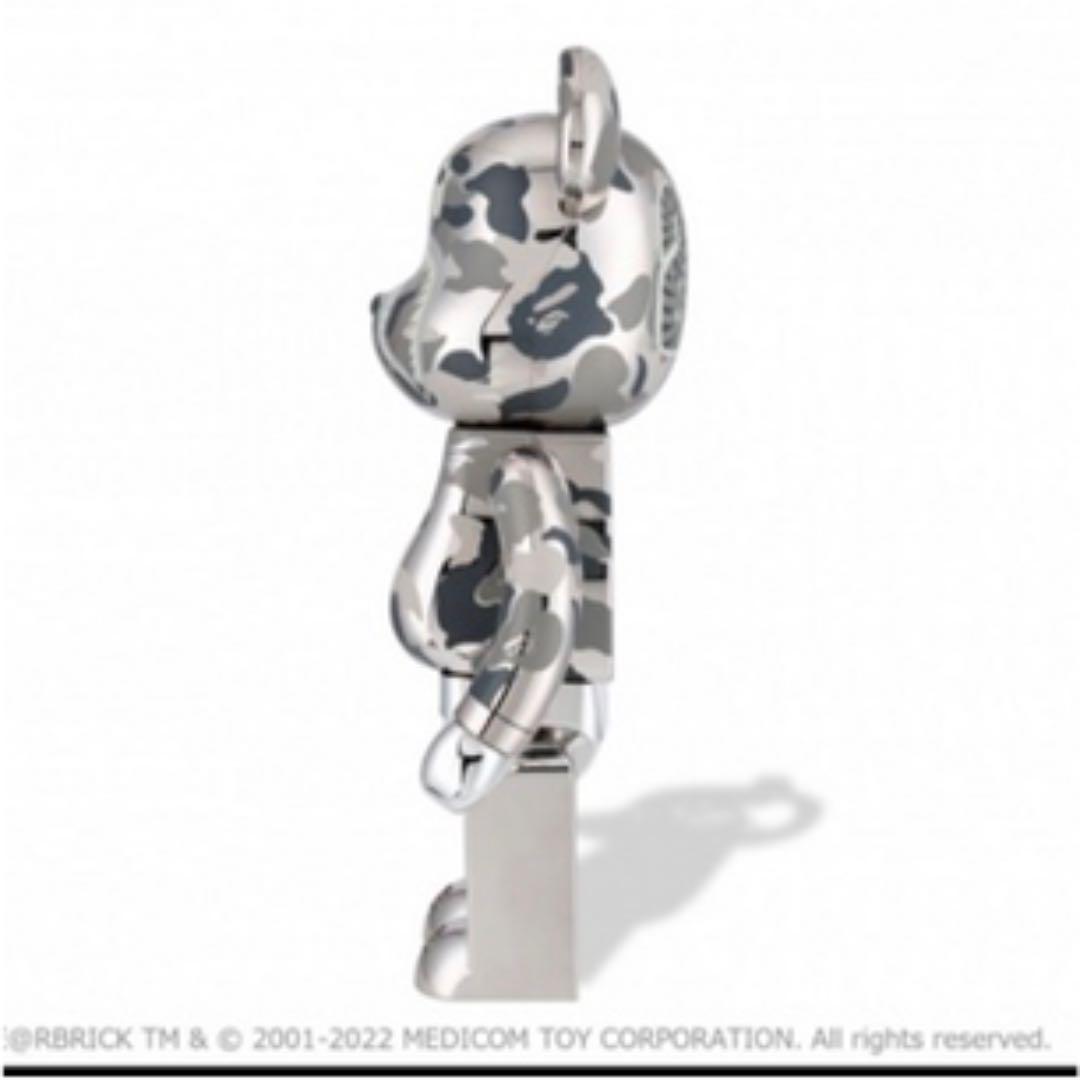 新品 ABC CAMO SHARK BE@RBRICK 1000% シルバー