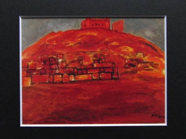 三岸節子、「ラコラオーラの城」、厳選、希少画集・額装画、新品高級額 額装付