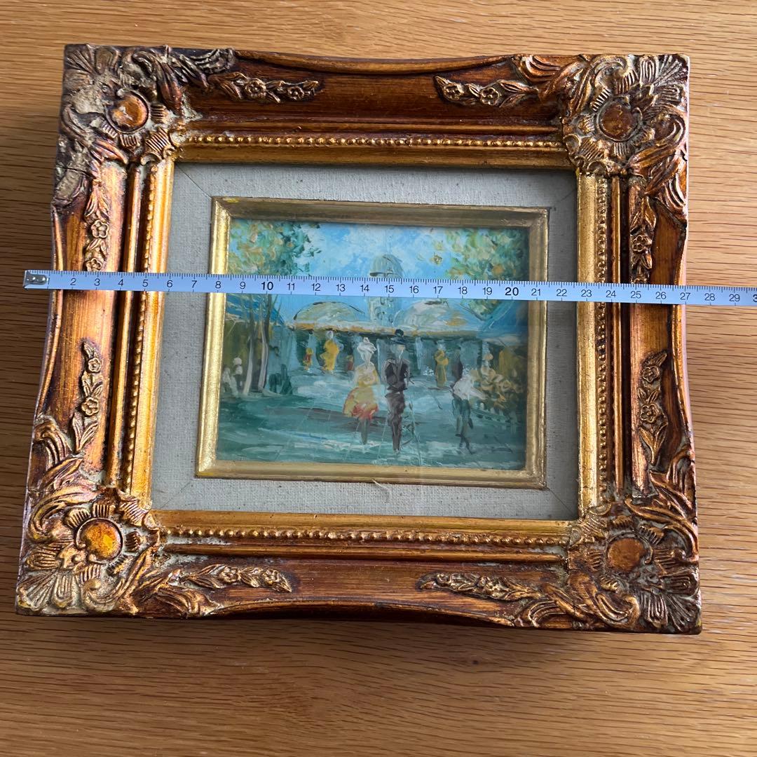 装飾的な油彩風景画