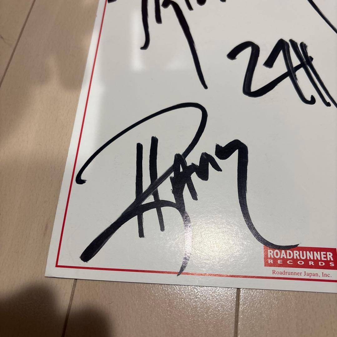 【極希少/公式】TRIVIUM トリヴィアム 直筆サイン色紙 (2009年来日時