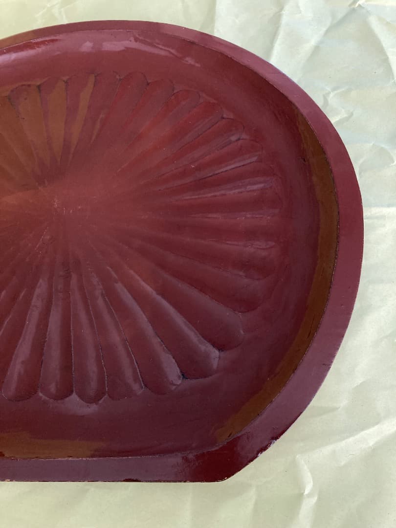 藤原盆 / 骨董　木地盆