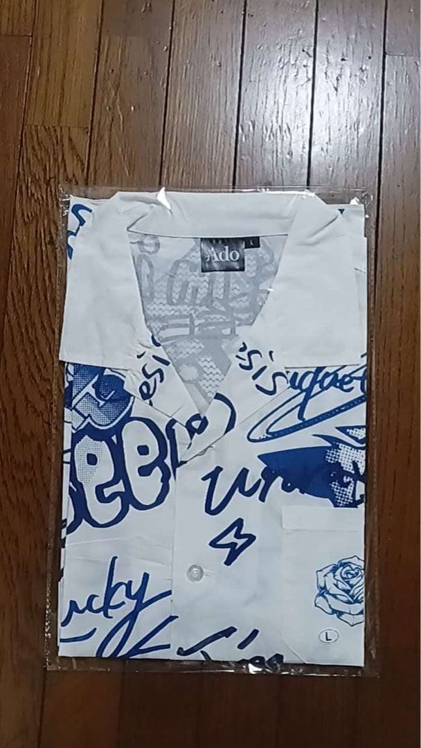 新品未開封　Ado 5th ポップアップストア　オープンカラーシャツ Lサイズ
