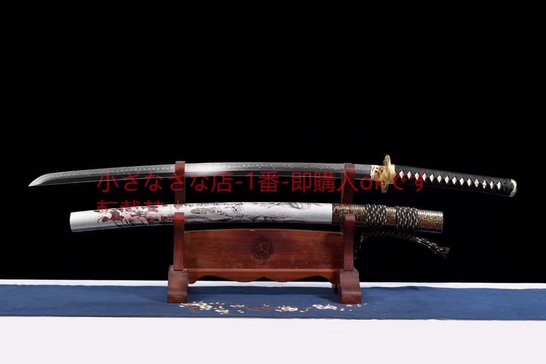 26寸T10焼刃日本三色研【無双ゴースト】 武具 刀装具 日本刀 模造刀 居合刀