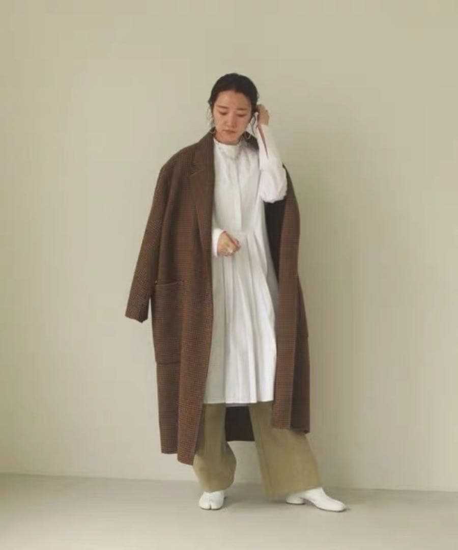 TODAYFUL オーバーチェックコート