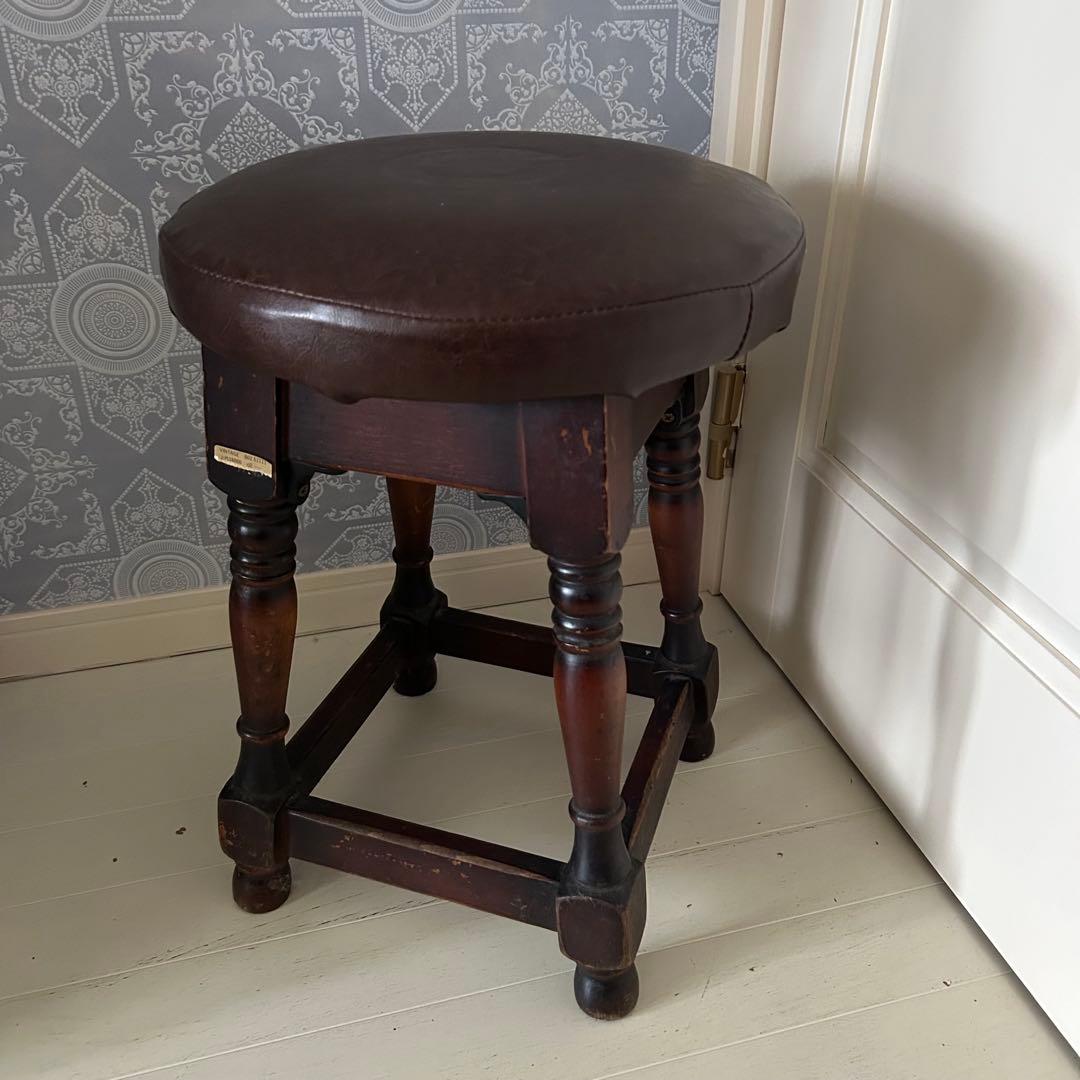 ヴィンテージ スツール 座椅子 丸椅子 チェア