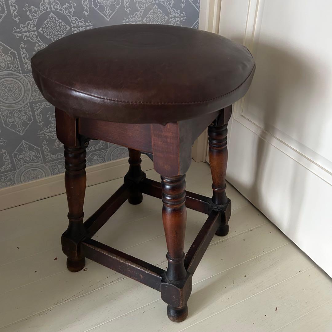 ヴィンテージ スツール 座椅子 丸椅子 チェア