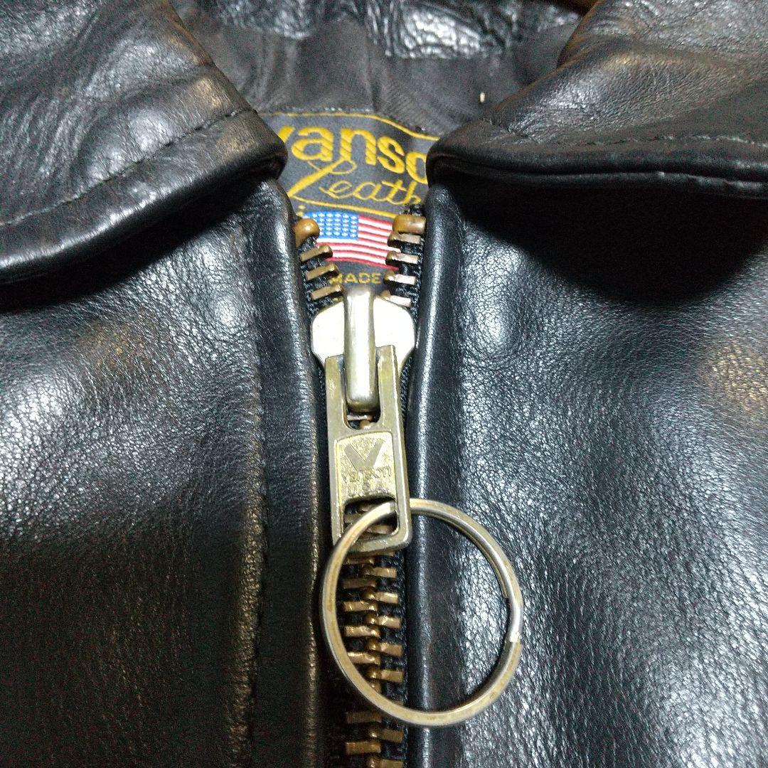 ほぼ新品　バンソン　エンフィールド　４０　レザーシングルライダースジャケット