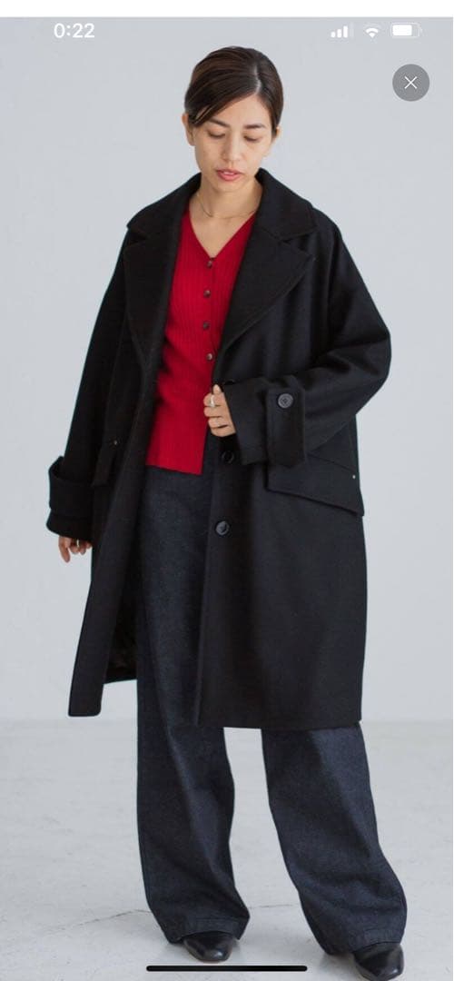 MACKINTOSH 別注HUMBIE チェスターコクーンコートブラック　美品