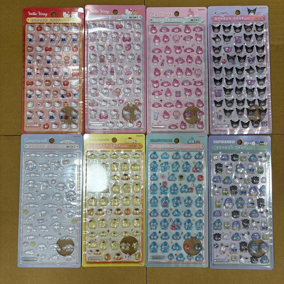 【新作】サンリオ ボンボンドロップシール mini 8種セット