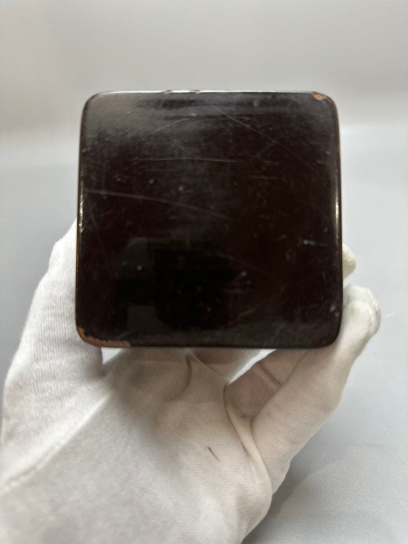 時代 紅葉 蒔絵 四方 蓋物