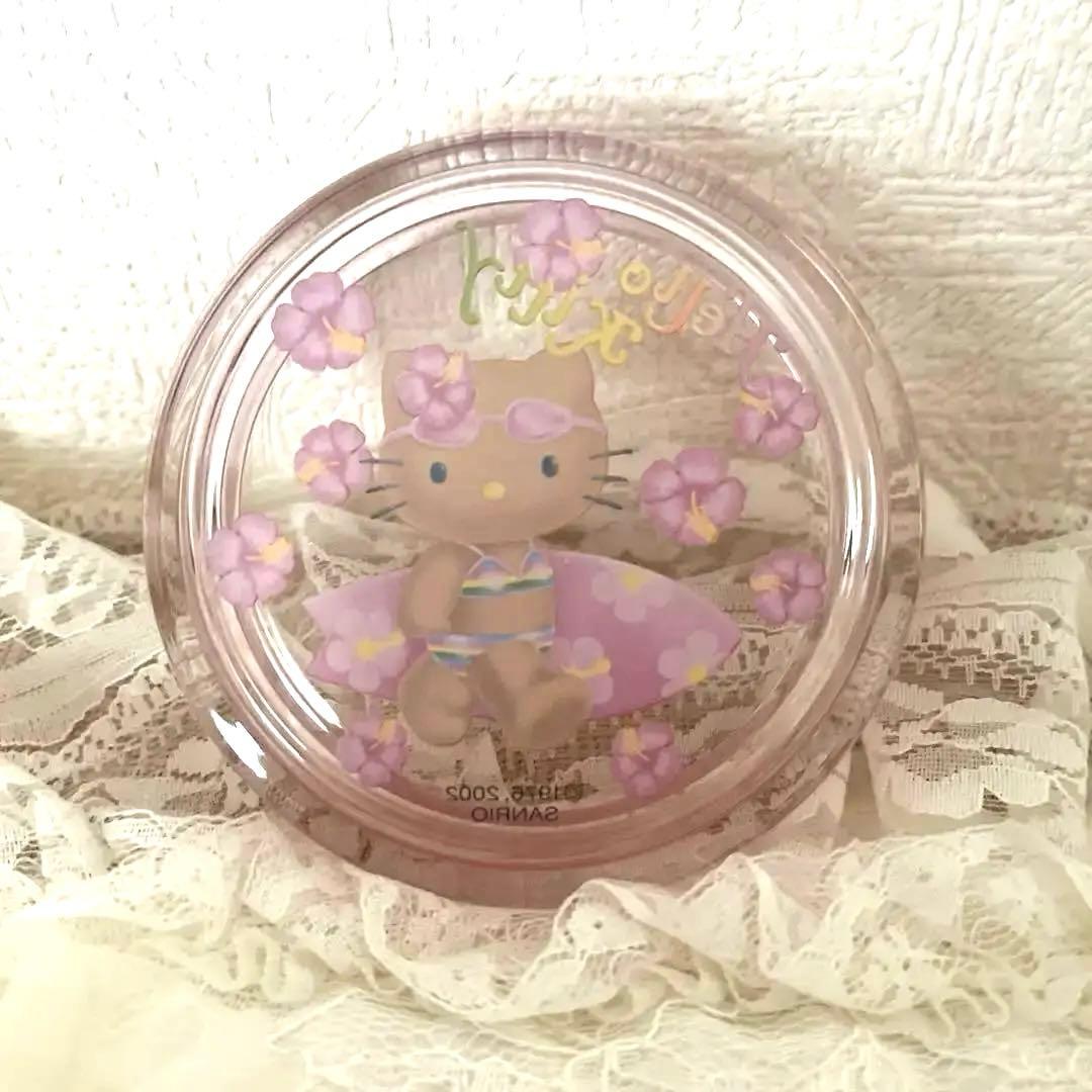 希少‼️日焼けハローキティ サーフィン ガラストレイ 入手困難 ハイビスカス