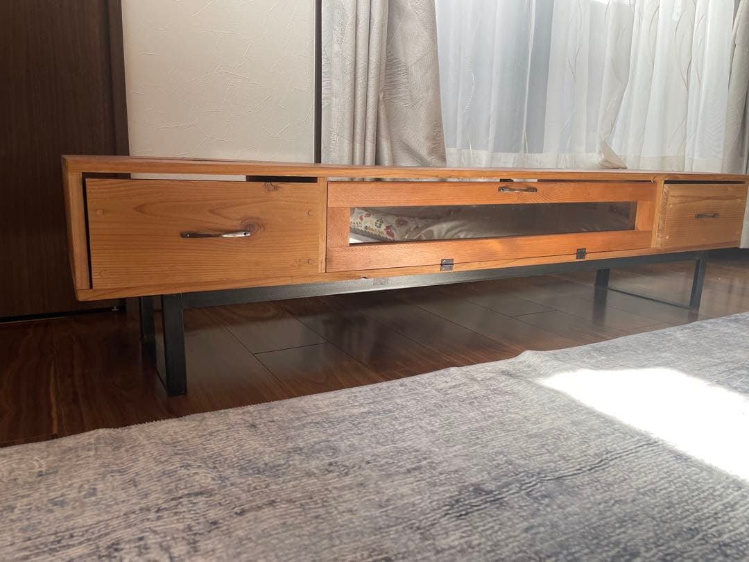 テレビボード　オシャレ　ナチュラルウッドテレビボード 直接引き取り可能