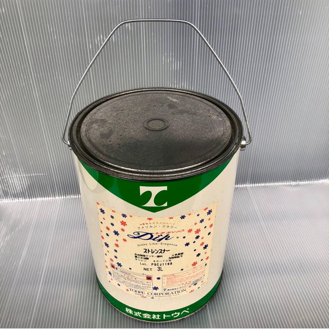 アメリカンフラワー強化剤　油性ストレンスナー3L1缶 取って付き未開封　未使用