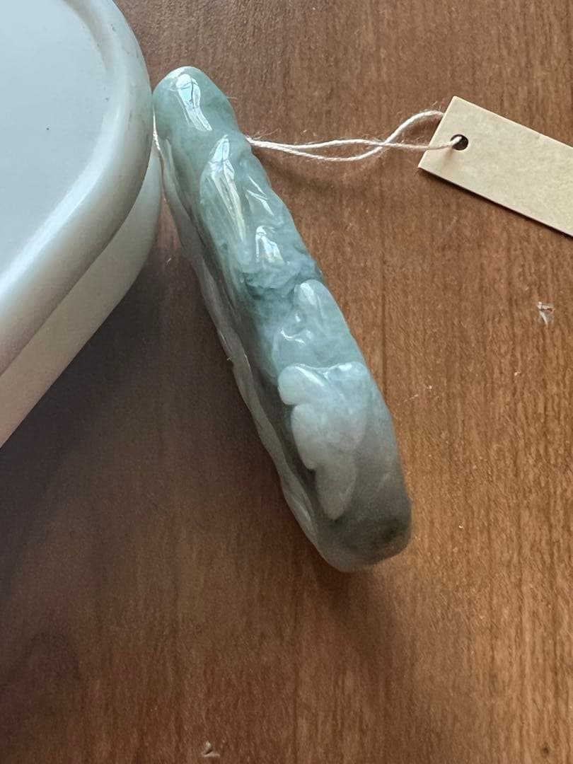 天然翡翠 根付 掛物 H6–17