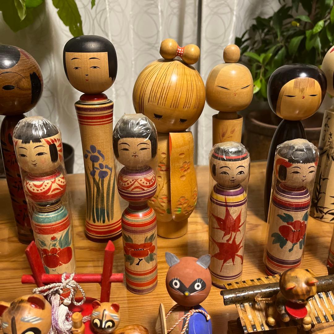 昭和レトロ　こけし　人形　伝統　まとめ売り