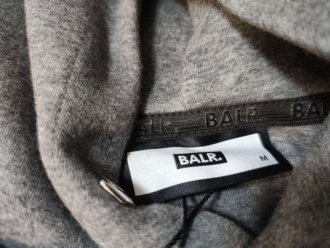 【新品未使用】BALR.　ボーラー　プルオーバーパーカー　グレー　M