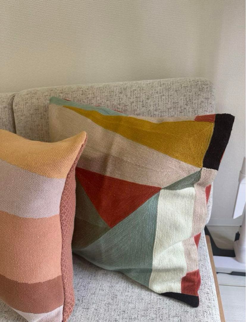 【3月末販売終了‼️】ユニコ(unico)クッションカバー2個セット(45角)