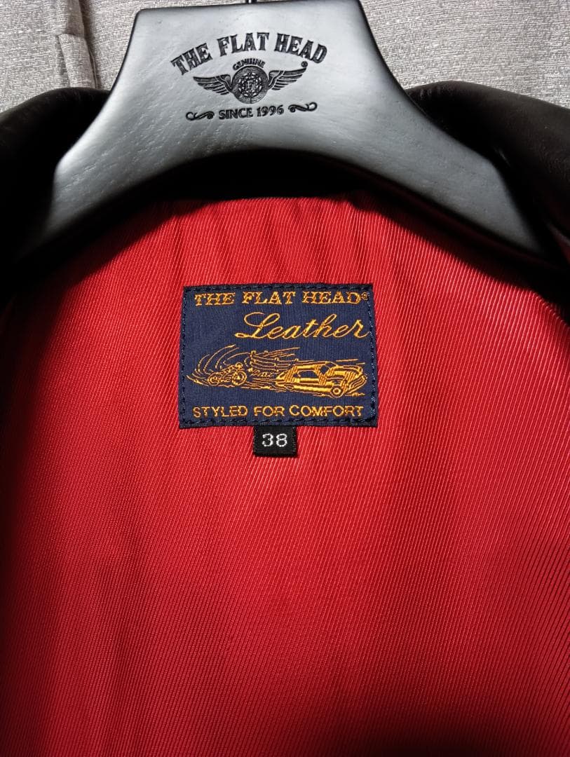 フラットヘッドホースハイド シングルライダースジャケット FN-LJ-HS004