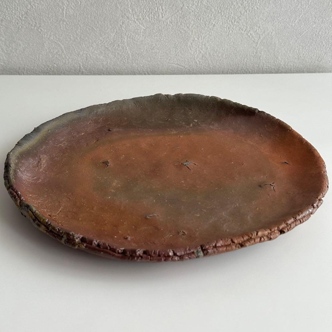 原田拾六 備前 皿 丸皿 共箱