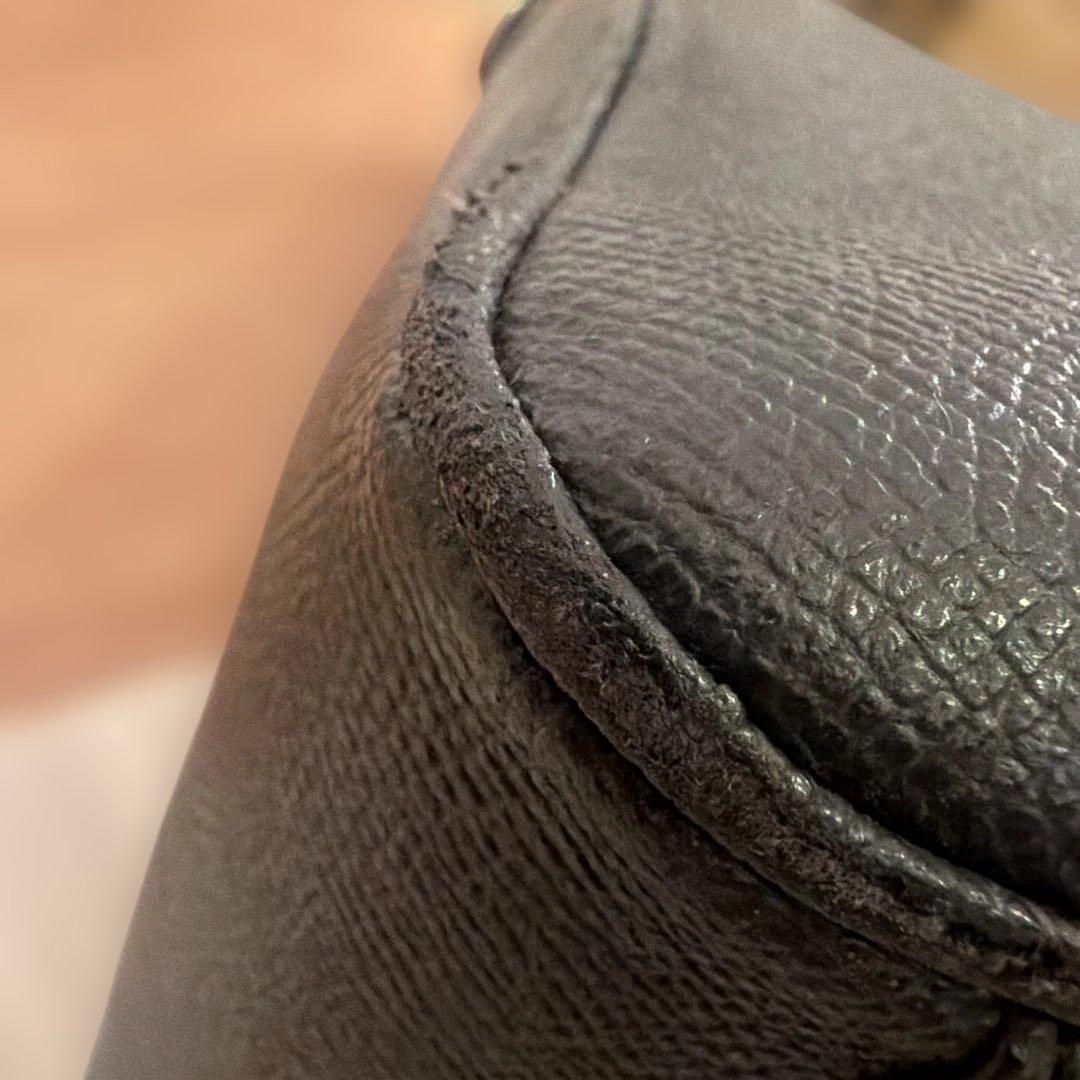 【美品】コーチ　ビジネスバッグ　2way レザー　ブラックカラー