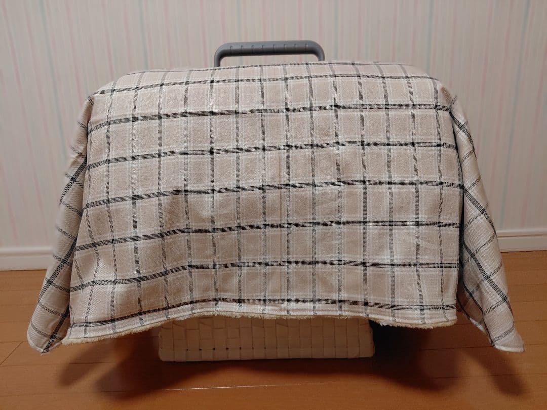 クレートカバーM　チェックベージュ