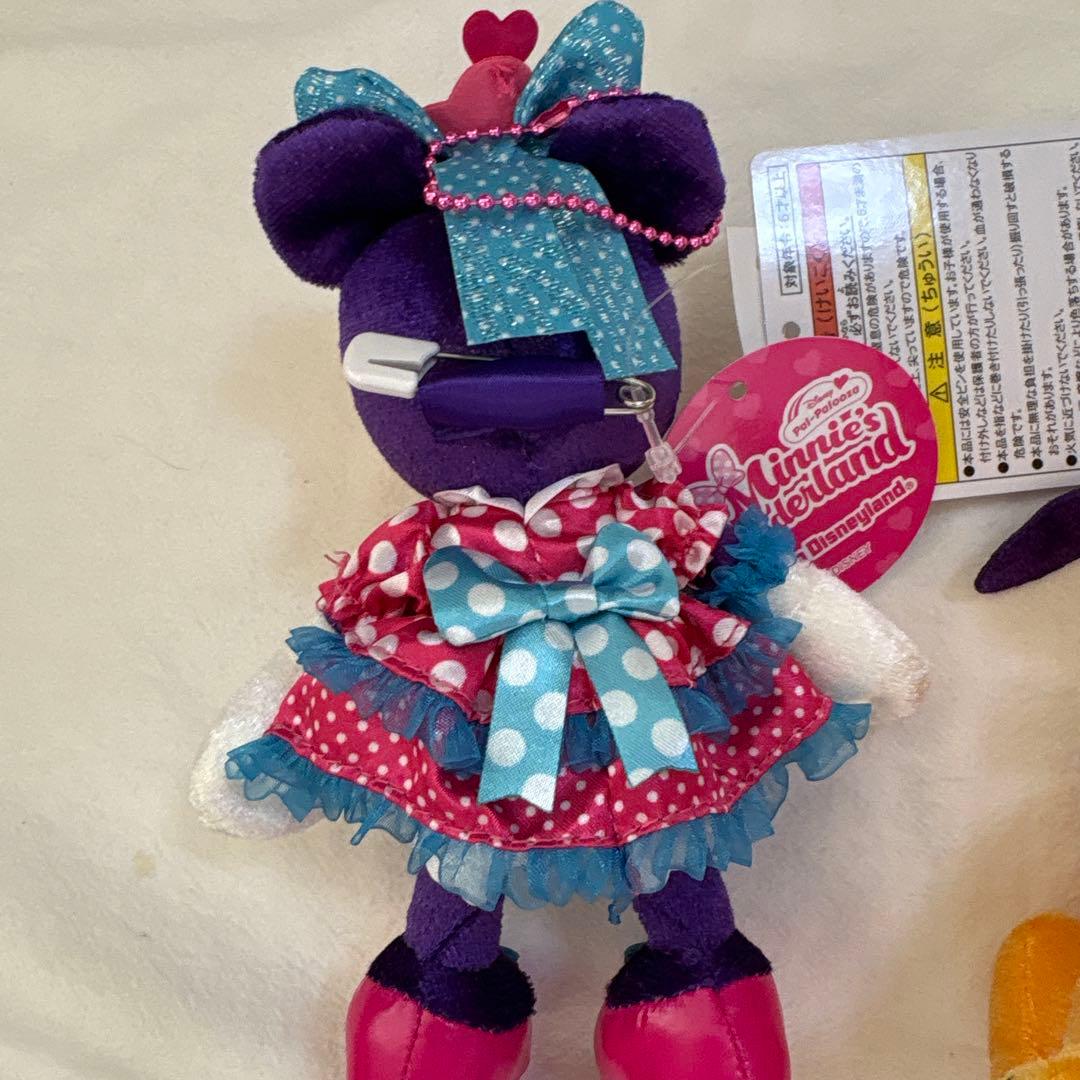 ミニー　ファンダーランド　ミッキー　ミニー　ぬいぐるみバッジ
