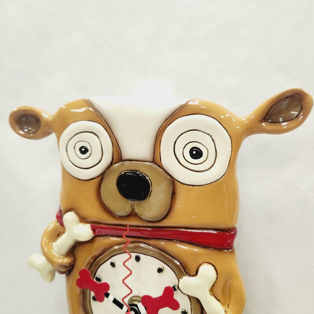 アレンデザインスタジオ 陶器製 壁掛時計 Allen DESIGNS 犬 北欧