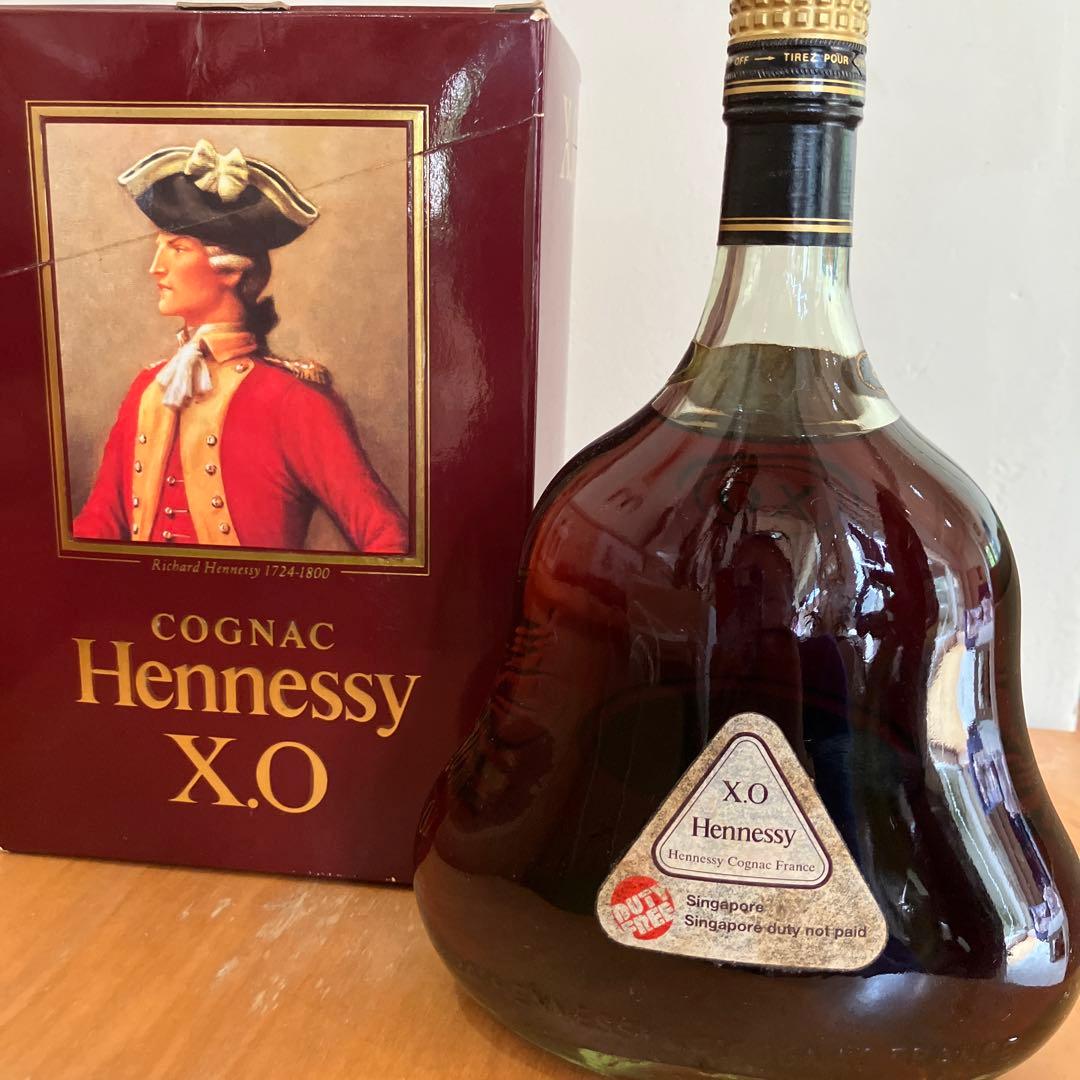 Hennessy X.O コニャック金キャップ グリーンボトル1000ml