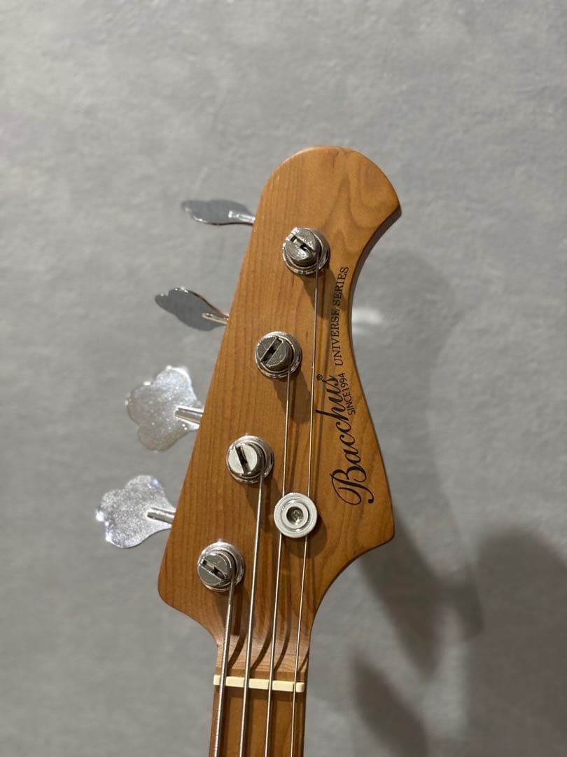 Bacchus BJB-2-RSM/M OWH エレキベース ケース付き