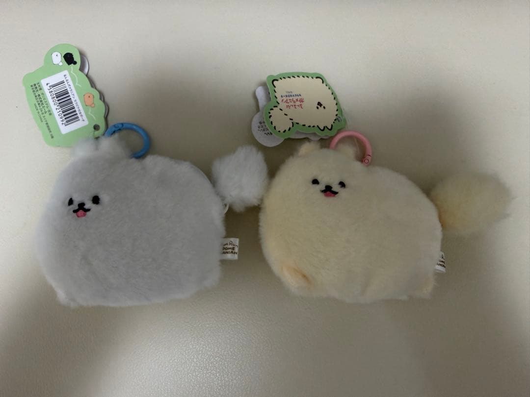 るんるんポメラニアン カラビナ付きポーチ 4種セット 新品