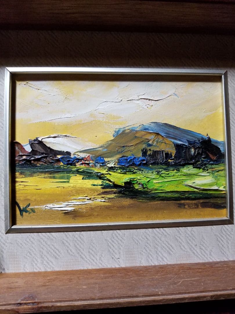 林一生　油絵　ヴィンテージ