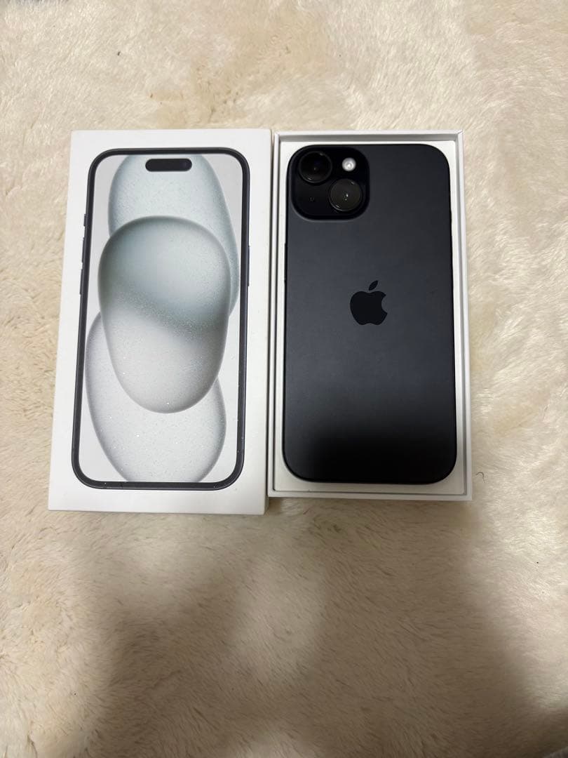Apple iPhone 15 ブラック 本体 【中古】