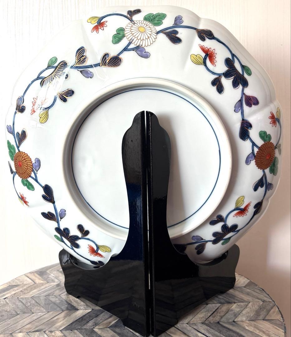 美品☆有田焼　其泉窯　琳派古伊万里　盛皿