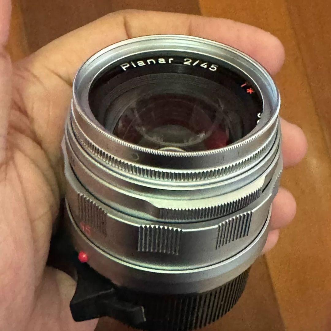 leica Mマウント CONTAX G 45mm F2 レンズ シルバー