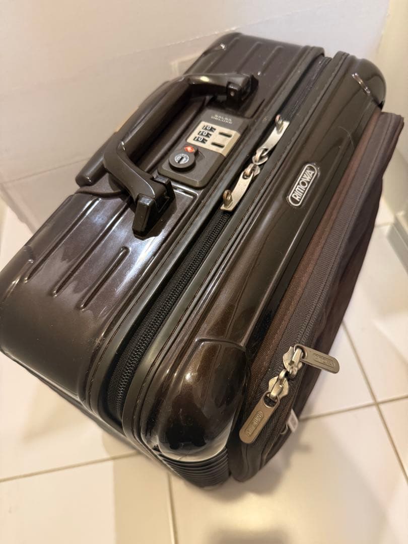 RIMOWA サルサDXハイブリッドビジネストロリー 32Lダークブラウン 2輪