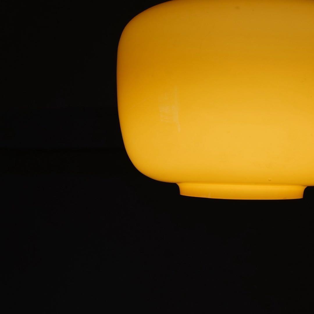 イエロー ガラス ペンダントライト