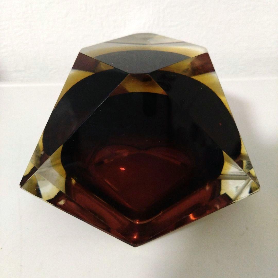 イタリア　ベネチアングラス　灰皿　アッシュトレイ　ガラス　オブジェ　インテリア