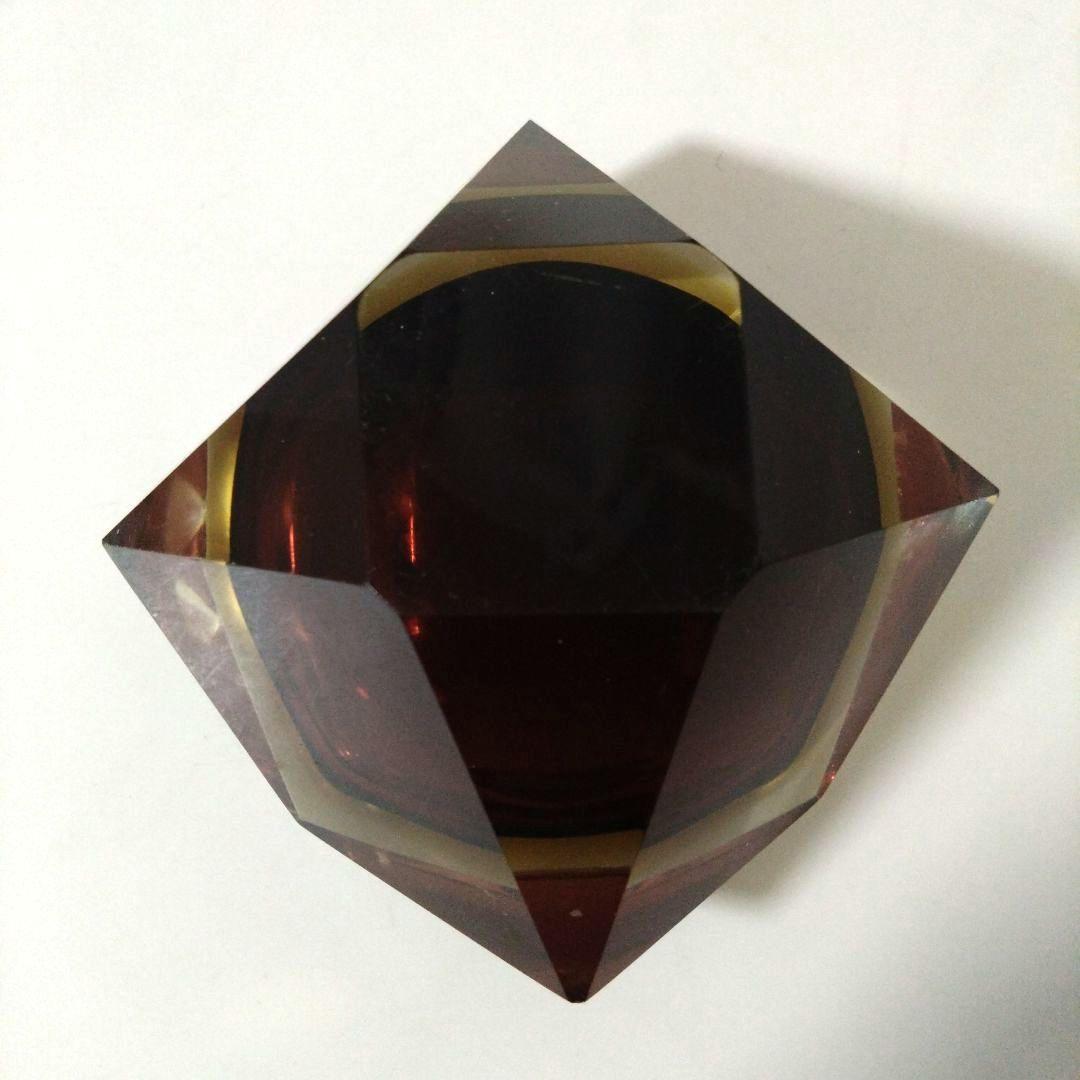 イタリア　ベネチアングラス　灰皿　アッシュトレイ　ガラス　オブジェ　インテリア