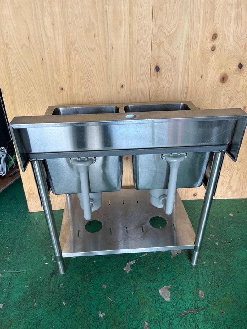 2槽シンク 800x600x785(+150)