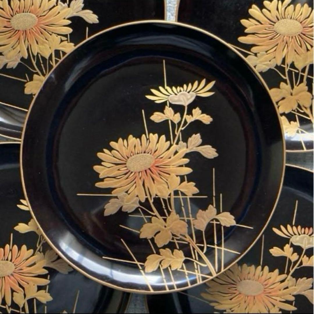 菓子器 皿 漆器 骨董品 江戸時代 天保