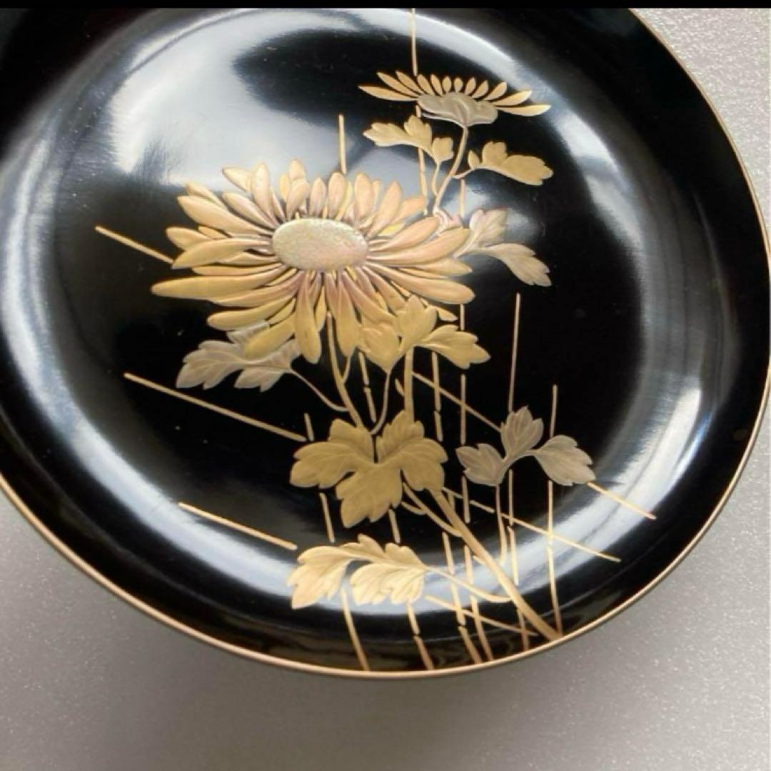 菓子器 皿 漆器 骨董品 江戸時代 天保