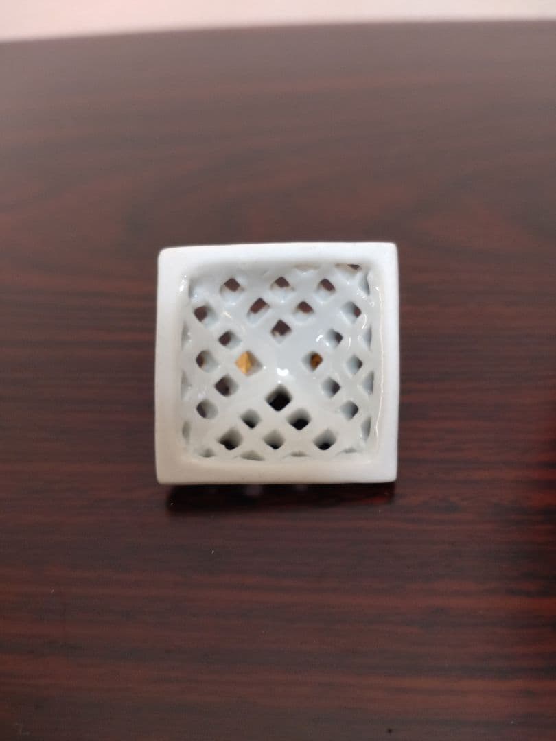 人気作家！九谷焼 中村陶志人 青粒花詰 香炉 共箱