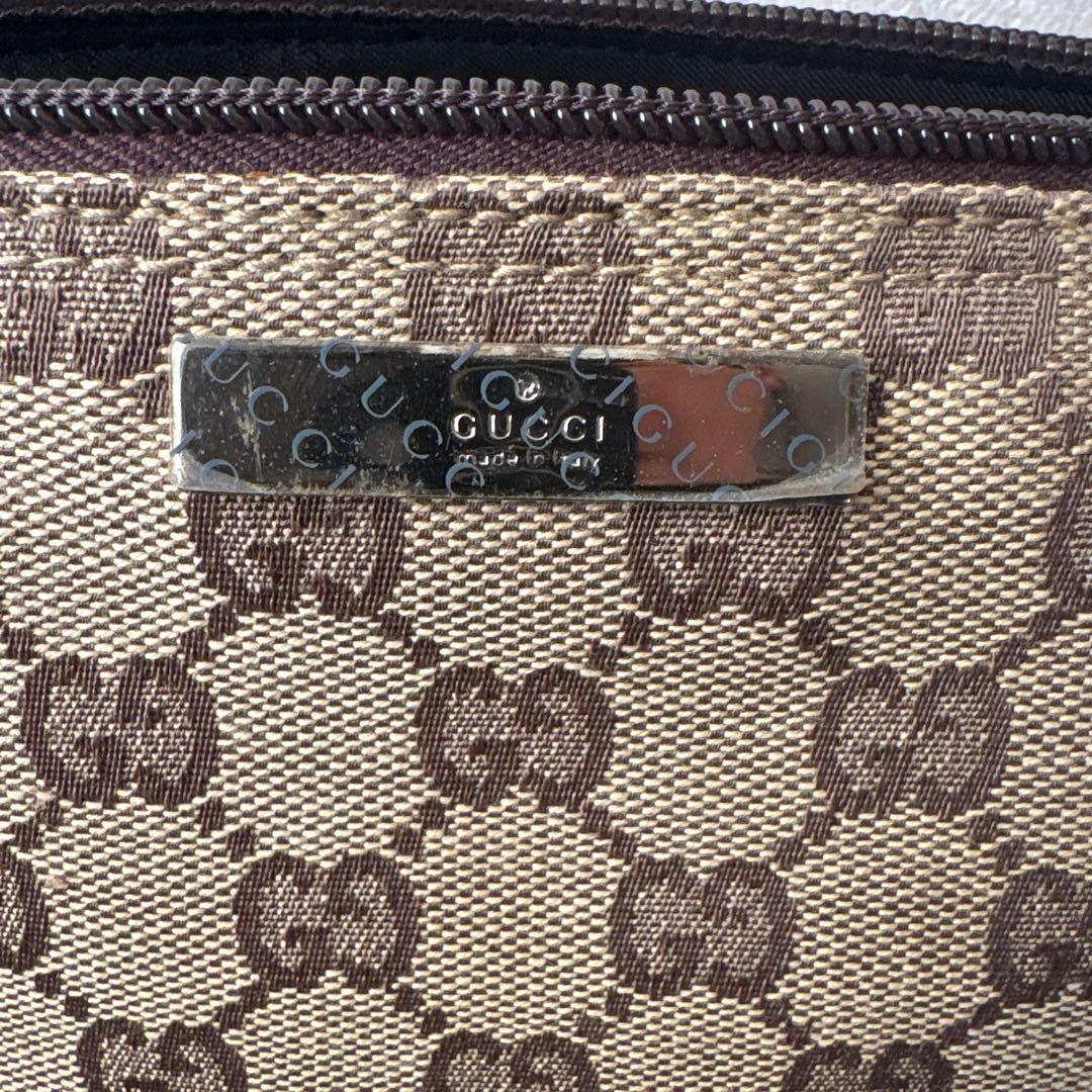 GUCCI ベージュ GGパターン ハンドバッグ