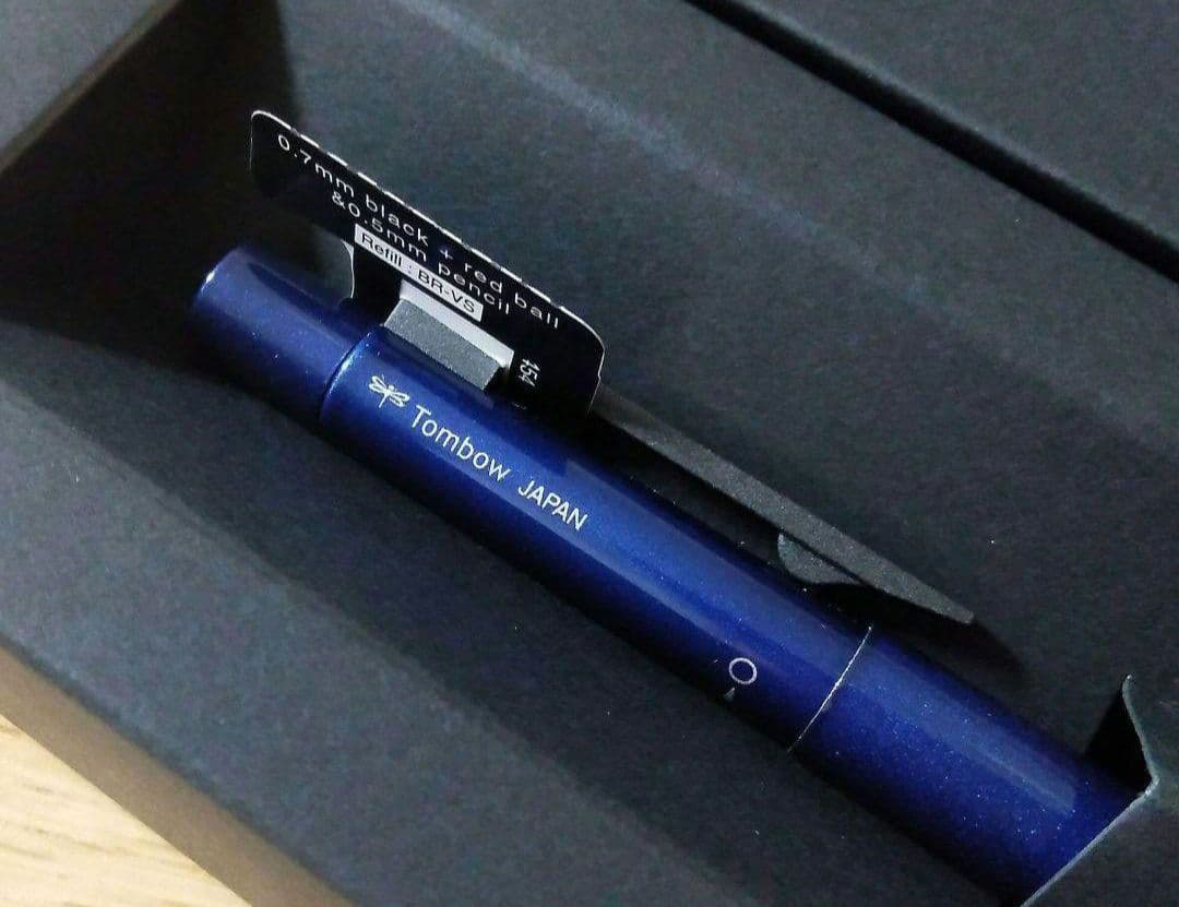 ズーム　L104　多機能ペン　ネイビー軸　ボールペン　黒赤0.7　シャープ0.5