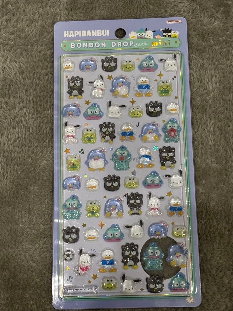 サンリオキャラクターぷっくり立体シール「BONBON DROPminiまとめ売り