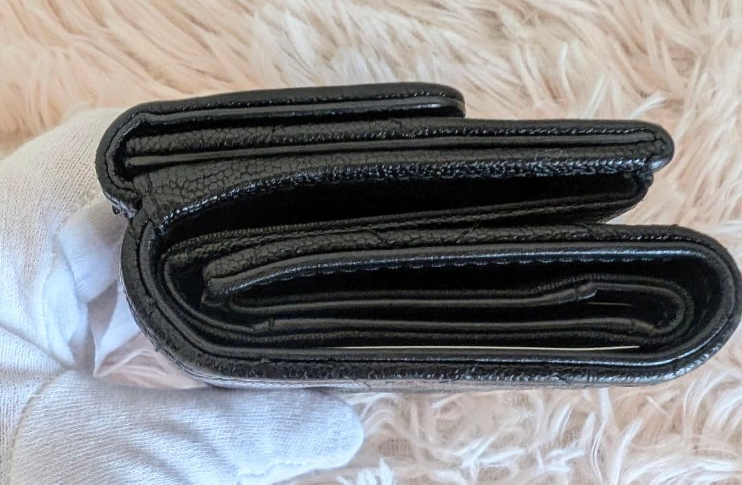 ちっとCHANEL シャネル ボーイシャネル 三つ折り財布 コンパクト