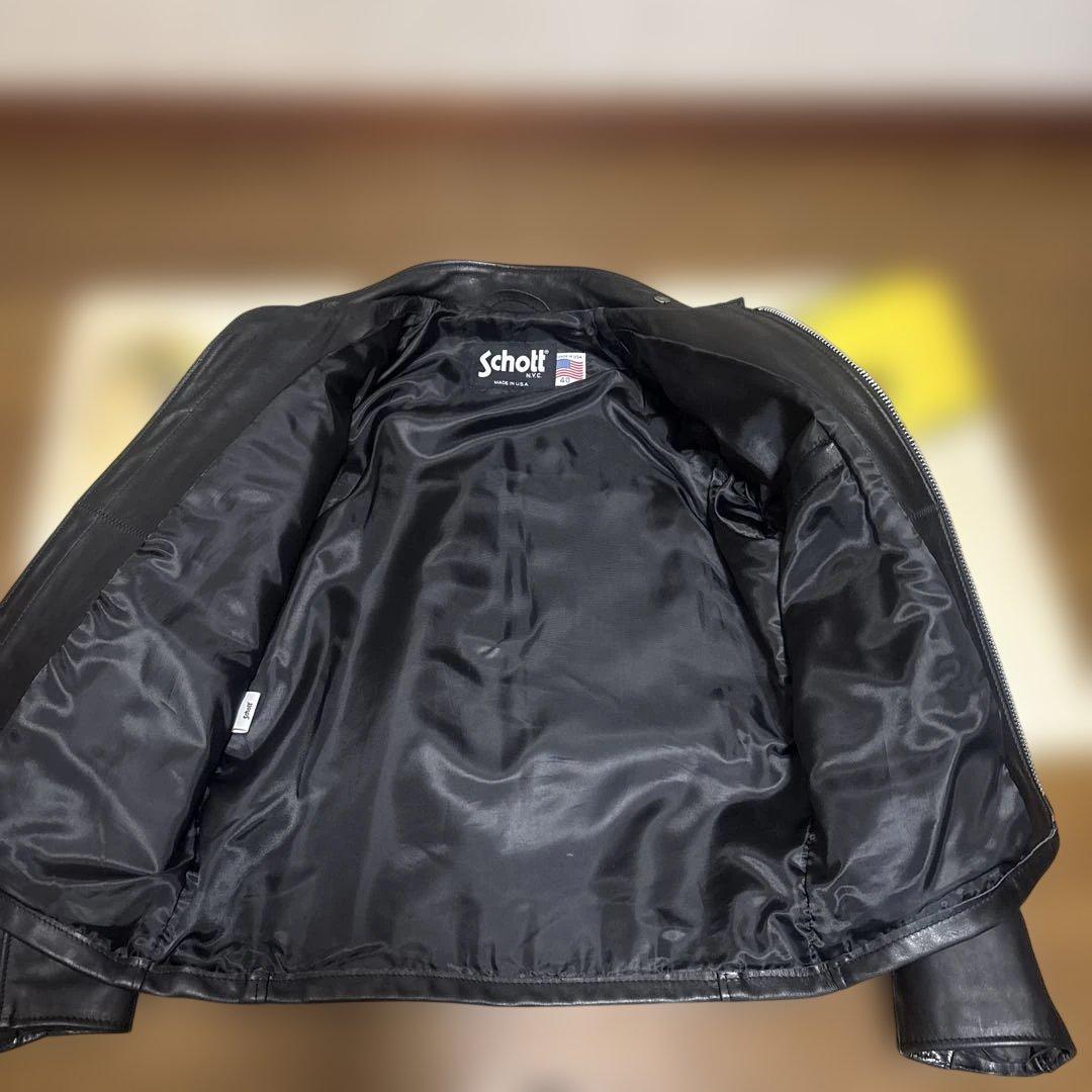 美品‼️schott641P 40インチシングルライダース